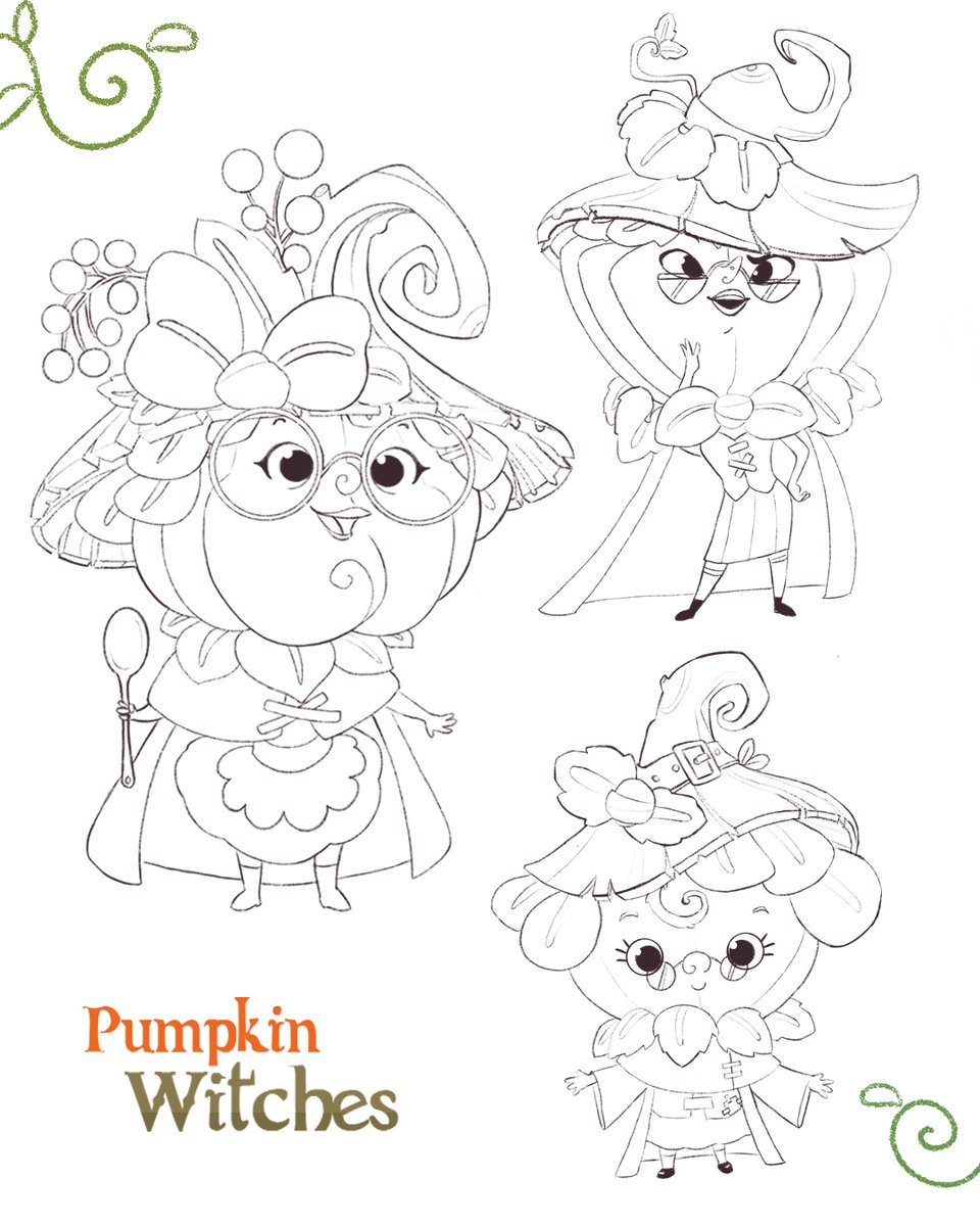 carrie_on_art's tweet image. My Pumpkin Witches are here! 🎃💚✨
Three tiny OC witches with pumpkin heads — spooky, cute, and a little mischievous 👻💚
More of their magical world coming soon :)
#PumpkinWitches #OCcommunity #SpookyCute #CharacterDesign #DigitalArt #HalloweenVibes