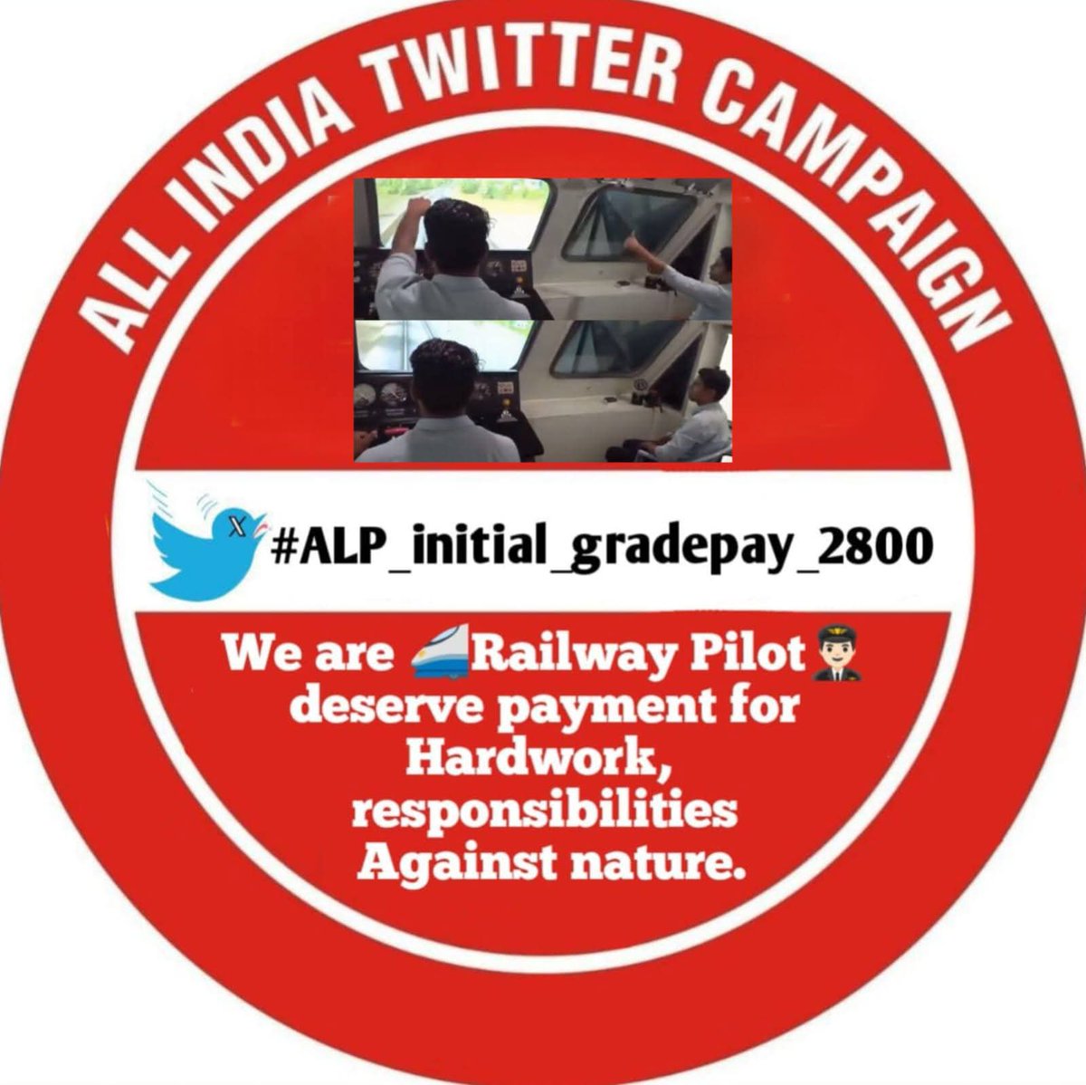 krishrocks369's tweet photo. #ALP_initial_gradepay_2800 
We are Railway Pilot👨🏻‍✈️ deserve payment for Hardwork, responsibilities Against nature.
@PMOIndia 
@Narendramodi @DoPTGoI 
@RahulGandhi @RailMinIndia 
@FinMinIndia @BMSkendra 
@AILRSA_GNT @airfindia 
@NFIRIndia @AshwiniVaishnaw @TheLallantop
@AilrsaScr https://t.co/j2cGESqYXs