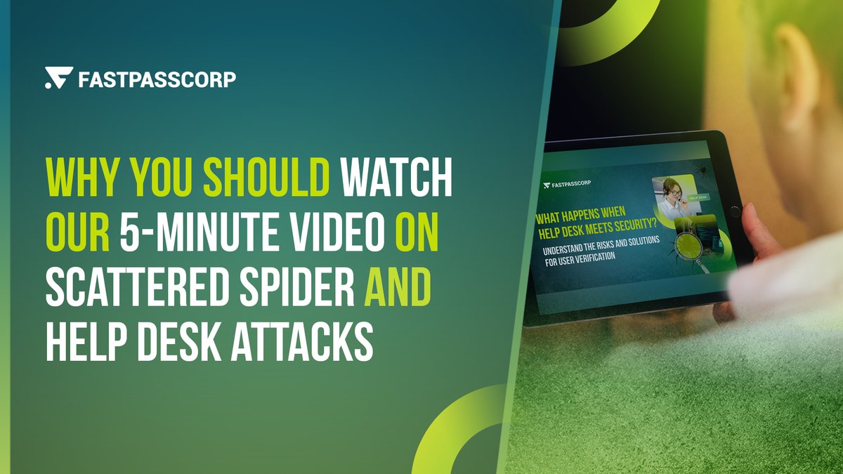 FastPassCorpAS's tweet image. Learn how Scattered Spider exploit IT help desks — and how secure user verification, caller validation, and help desk verification workflows stop them.

See details here: bit.ly/4gEP5I6

#ScatteredSpider #IdentityVerification #ITSecurity #FastPassIVM #HelpDeskSecurity…