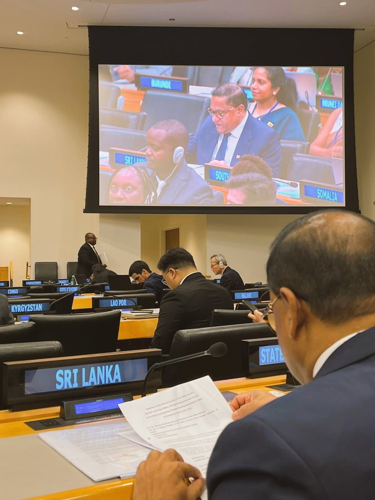 HMVijithaHerath's tweet image. Spoke at the High-Level Meeting of the Global Development Initiative (GDI) chaired by H.E. Li Qiang, Premier of the State Council of the People’s Republic of China, reaffirming Sri Lanka’s commitment to advancing global development cooperation.

#GlobalDevelopment #SriLanka…