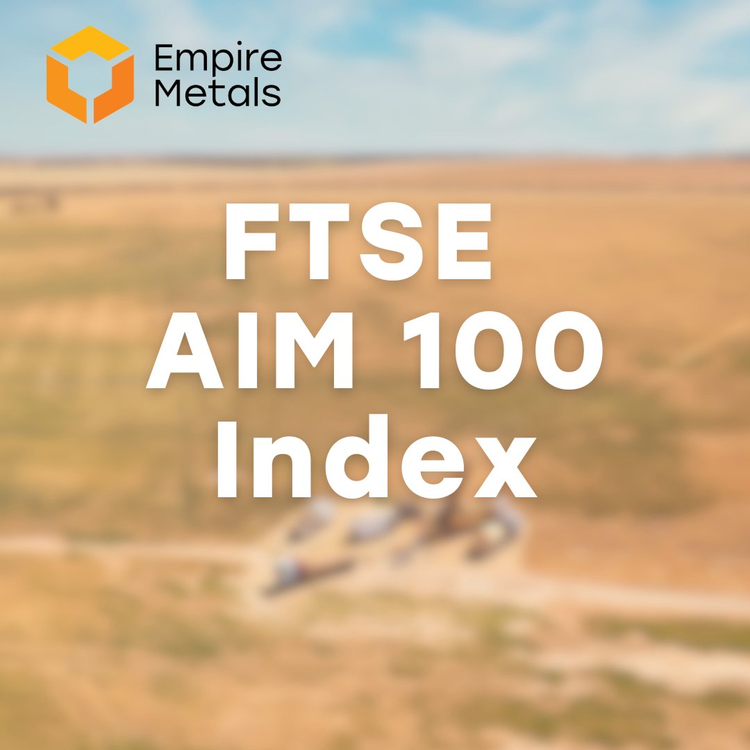 Empiremetalsltd's tweet image. Following @FTSERussell&apos;s quarterly review of the FTSE AIM UK 50, FTSE AIM 100 and FTSE AIM All-Share Indices, Empire is pleased to announce that the Company has become a constituent of the FTSE AIM UK 100 Index.

londonstockexchange.com/indices/ftse-a… #EEE #Titanium #Mining