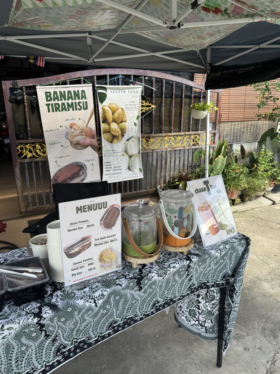 bukak gerai depan rumah cuti sem! orang manjung jemput datang 🫶🏻🫶🏻