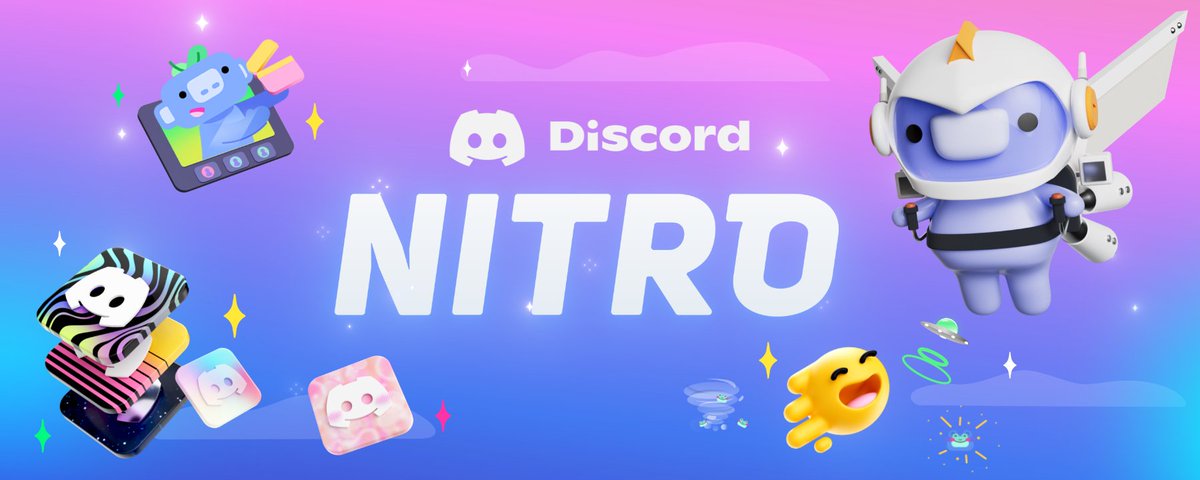 🎁SORTEO X 1 DISCORD NITRO🎁

✨Requisitos:
✅SEGUIRME
✅Dar RETWEET ♻️ y LIKE ❤️
✅Etiqueta a un amigo  

⛔️El sorteo termina en 48 horas⛔️
⭐️Suerte a todos⭐️

(OJO, ES PARA LOS QUE LLEVAN 1 MES SIN TENERLO O NUNCA LO TUVIERON, Y SON 2 SEMANAS GRATIS)
