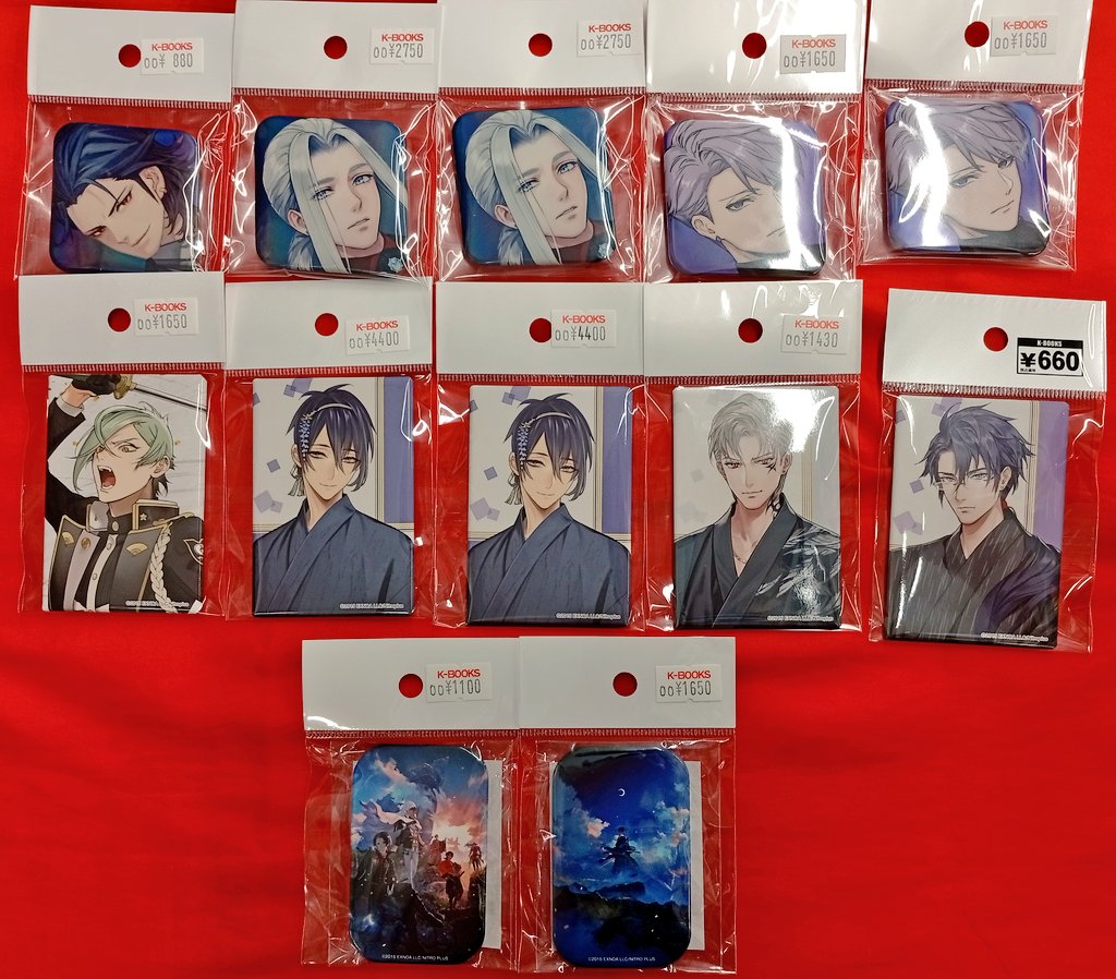 刀剣乱舞 姫鶴一文字 スクエア缶バッジ 痛バ STORES 刀剣乱舞 スクエア