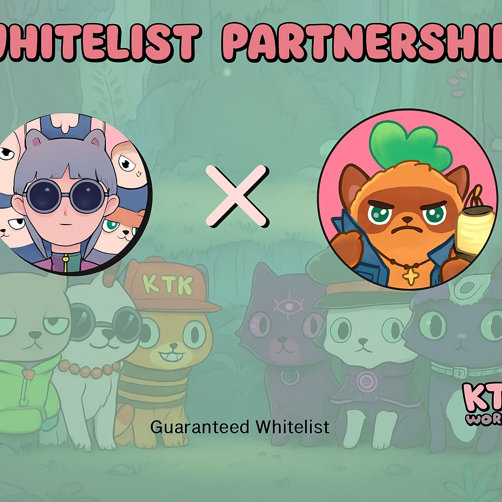 🎉20 GTD WL Giveaway 🎉

🤝 Collaboration with <a href="/Kttyworld/">KTTY</a> 

🚨Rules:
1️⃣ Follow me <a href="/Rayhan_sojib/">Rayhan_Sojib ✨Ryan</a> &amp; <a href="/Kttyworld/">KTTY</a> 
2️⃣ Like &amp; RT
3️⃣ Tag 3 friends &amp; drop your Ronin wallet

🪙 Mint Info:
▪️ 35 $RON OR 30 $RON + 4,000 $KTTY
📅 Oct 2, 2025 – 11:00 PM

⏳ Giveaway runs for 48 hours only!