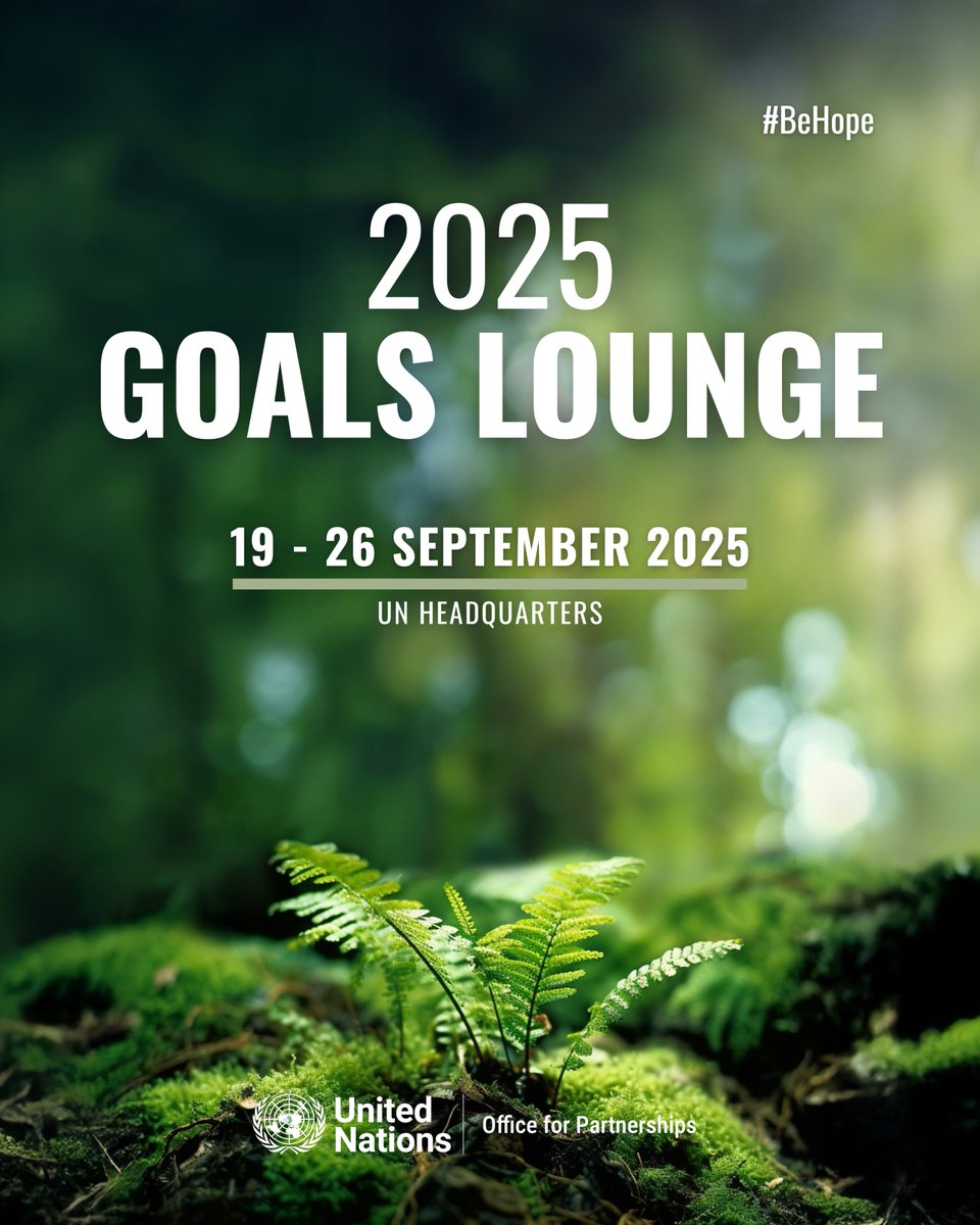 UNPhilippines's tweet image. This #UNGA, we mark 10 years since the #SDGs were adopted — and just 5 years remain. It’s time for bold action.

This week, check updates at the Goals Lounge hosted by @UNpartnerships to drive progress for people, planet &amp;amp; peace.

Check out #SDGAction 👇
goalslounge.unpartnerships.un.org