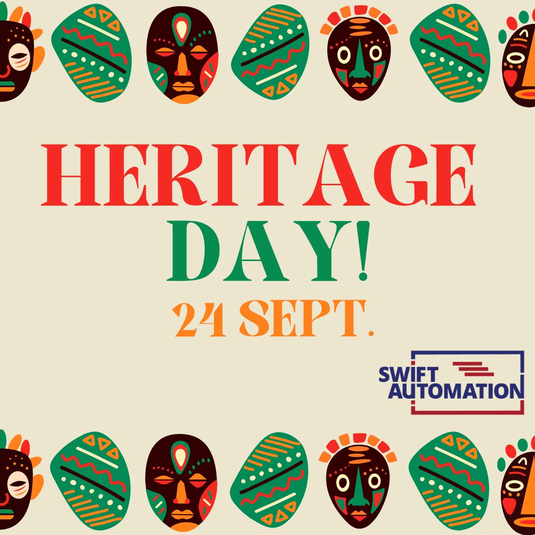 AutomationSwift's tweet image. 🇿🇦✨ Happy Heritage Day, South Africa! ✨🇿🇦
Today we celebrate the traditions, cultures & stories that make our nation unique. Here’s to unity in diversity! 💚💛🖤❤️
#HeritageDay #SouthAfrica #UnityInDiversity #SWIFTAutomation