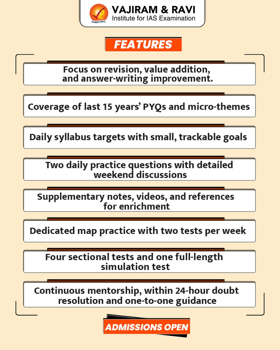 VajiramRavi's tweet photo. 📜 Master History Optional for UPSC 2026!
Join Vajiram & Ravi’s History Optional Enrichment Programme and level up your preparation
To know more: https://t.co/hoajMTKh8K
#HistoryOptional #UPSCMains2026 #UPSCOptionalSubjects #UPSCPreparation #AnswerWritingPractice #UPSCStrategy https://t.co/hy0rrLzaU7