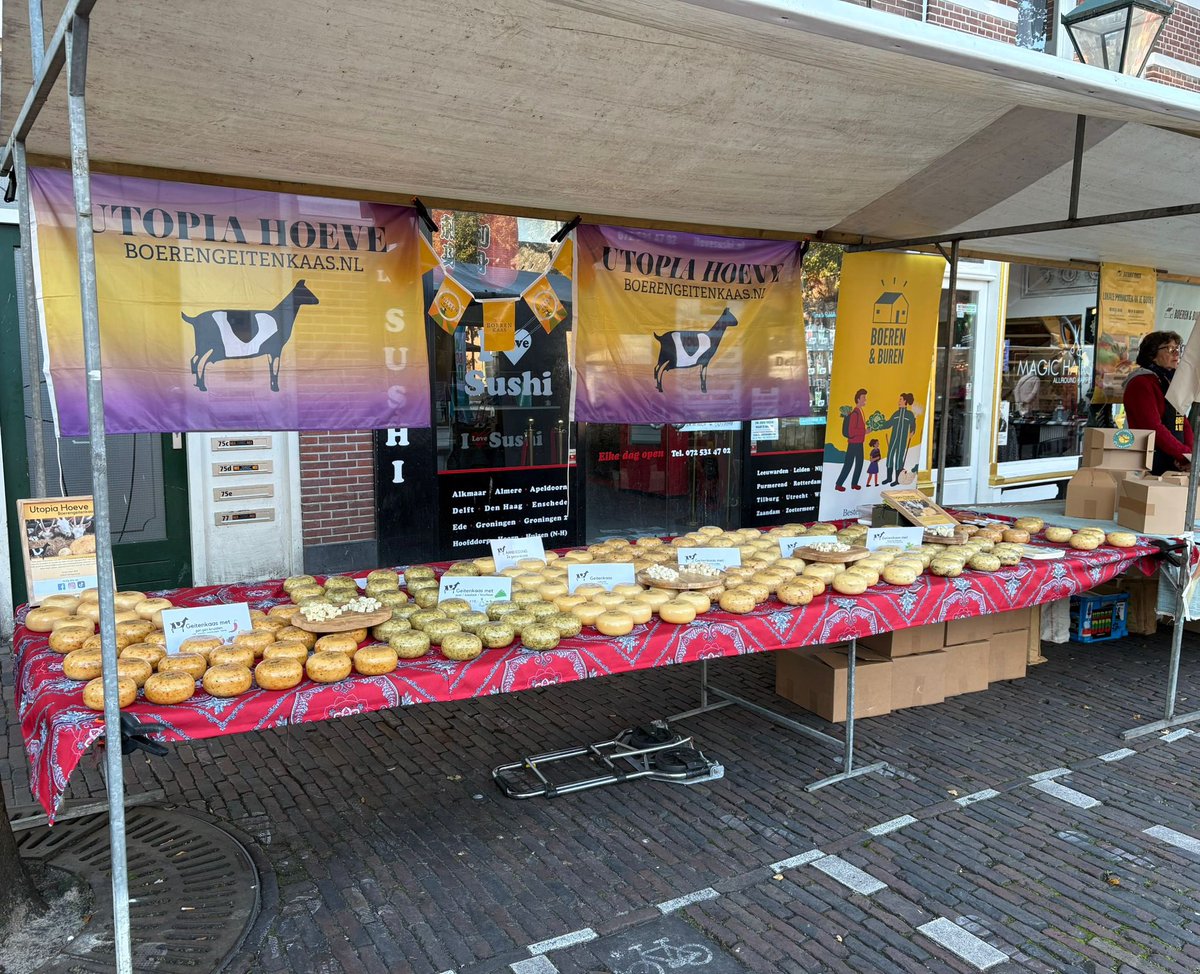 We zijn er klaar voor!! Vandaag staan we op het Hofplein in Alkmaar tijdens de Landbouwdag.