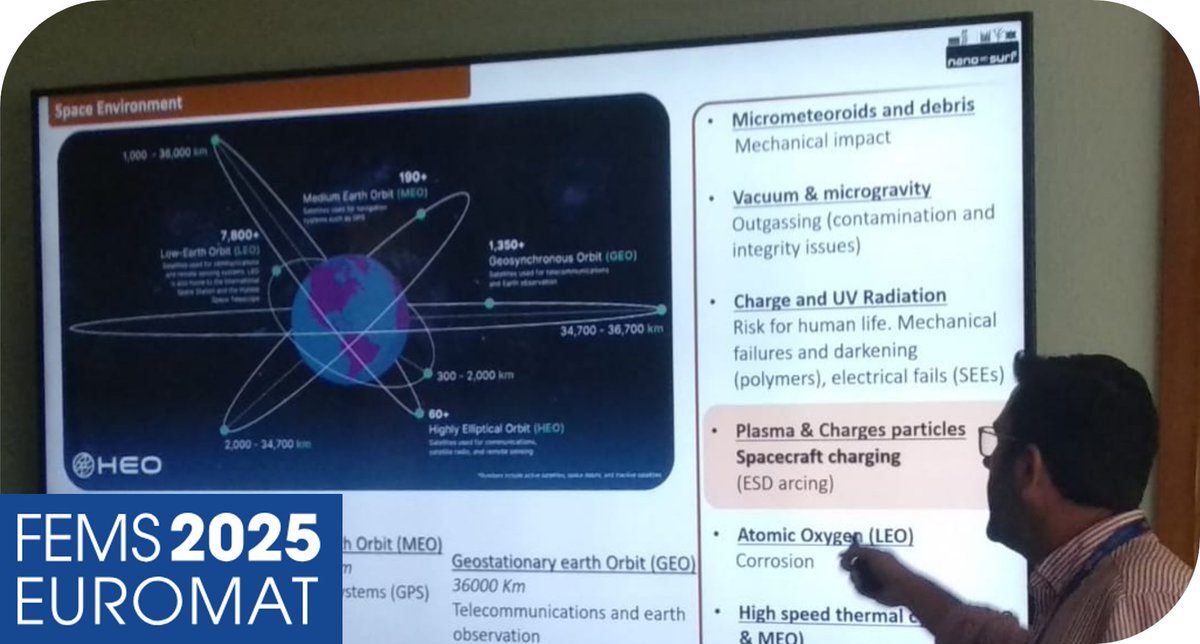 fj_aparicio's tweet photo. 🚀 Transparent Pt nanonetworks to fight ESD in space solar cells! A collaboration between
@NanoOnSurf of @ICMSevilla, @esa, @AlterTechnology, @dhvtechnology, @icmm_csic &amp; @Centro_CTC was preseted at 3 international conferences  #EUROMAT2025, #Nanoworkshop2025 &amp; #IPlasmaNano
@CSIC https://t.co/cdYcmk0s4h
