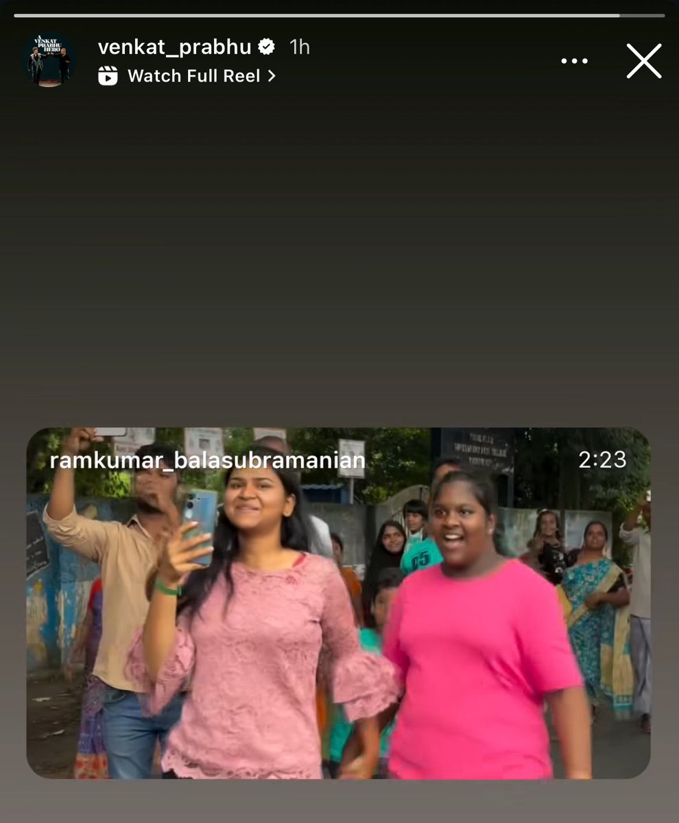 NivasPokkiri's tweet image. VP’s instagram story.