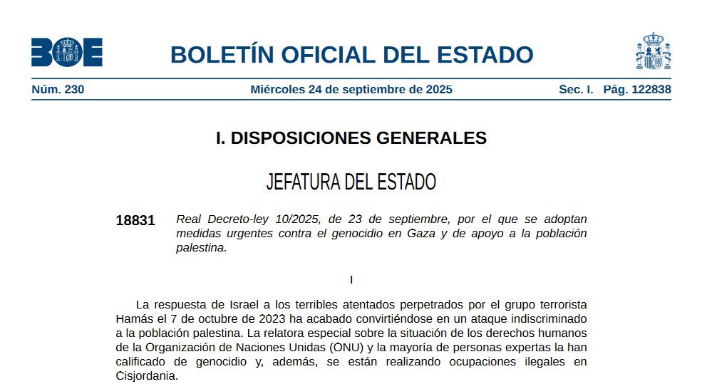 Rafa Zafra/❤️ (@rafazafra011) on Twitter photo Cuando el presidente de una gran potencia llega al corazón de <a href="/UN/">United Nations</a> reclamando el <a href="/NobelPrize/">The Nobel Prize</a> y despreciando el #Multilateralismo y la #SeguridadColectiva, es esperanzador ver en el #BOE que #España sigue creyendo en un orden internacional basado en normas y valores.
🇺🇳🇪🇺🇪🇸 Cuando el presidente de una gran potencia llega al corazón de <a href="/UN/">United Nations</a> reclamando el <a href="/NobelPrize/">The Nobel Prize</a> y despreciando el #Multilateralismo y la #SeguridadColectiva, es esperanzador ver en el #BOE que #España sigue creyendo en un orden internacional basado en normas y valores.
🇺🇳🇪🇺🇪🇸
