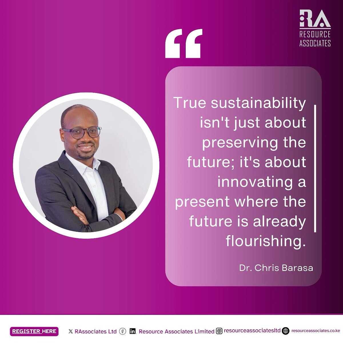 RAssociatesLtd's tweet photo. Ready to future-proof your NGO? Join our webinar on Oct 16 to learn about sustainable funding. We're featuring Dr. Chris Barasa, who helped steer CHAK Kenya and Amref Health Africa to success through powerful governance principals.

Register here: [https://t.co/Ca9Rqdbc5J] https://t.co/CWjidYUKAd