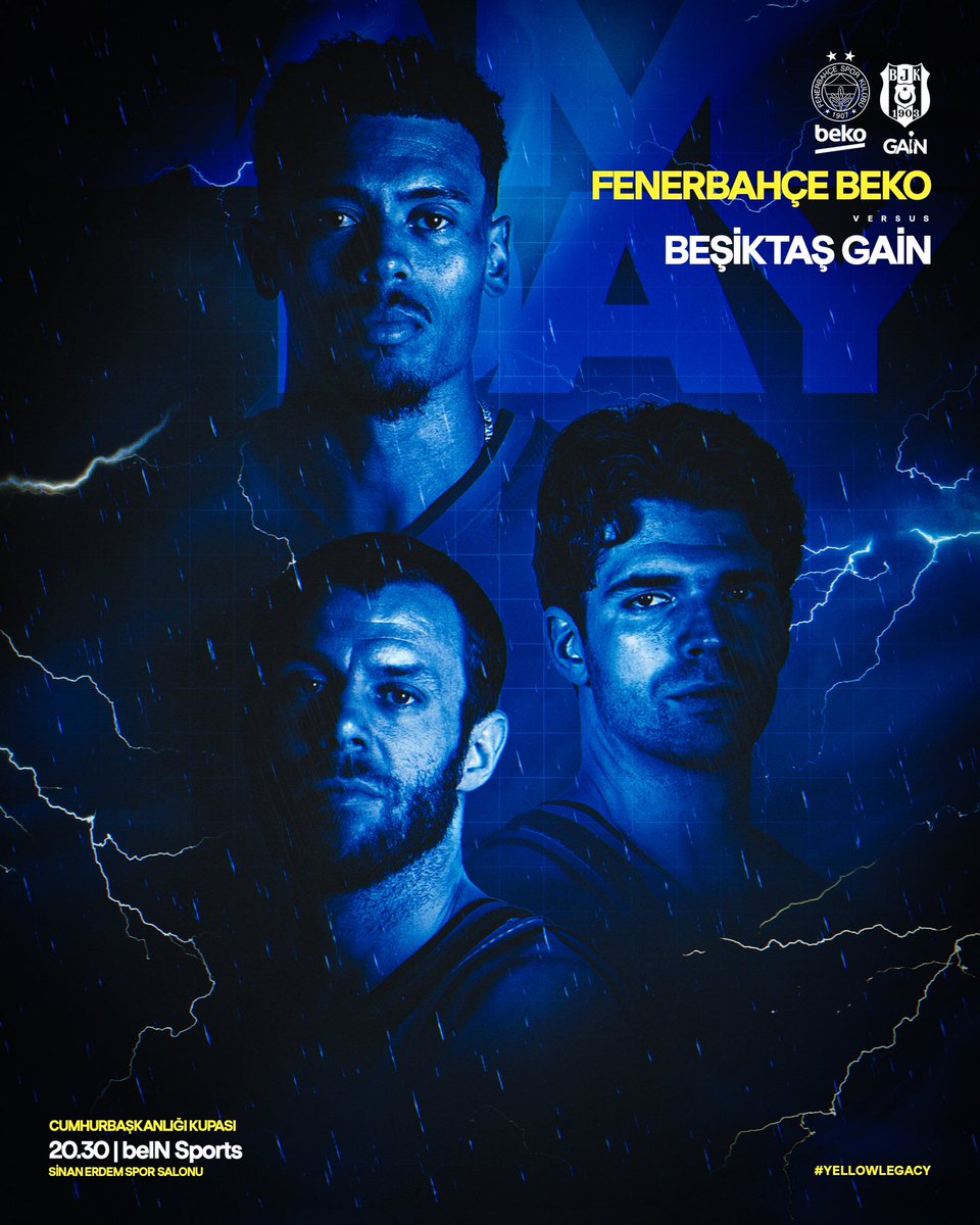 🏀 Maç günü!

🏆 Cumhurbaşkanlığı Kupası
🆚 Beşiktaş Gain
🕣 20.30
📍 Sinan Erdem Spor Salonu
🔗 Maç raporu: bit.ly/46RXxAk 
📺 beIN Sports Haber
📲 #YellowLegacy
