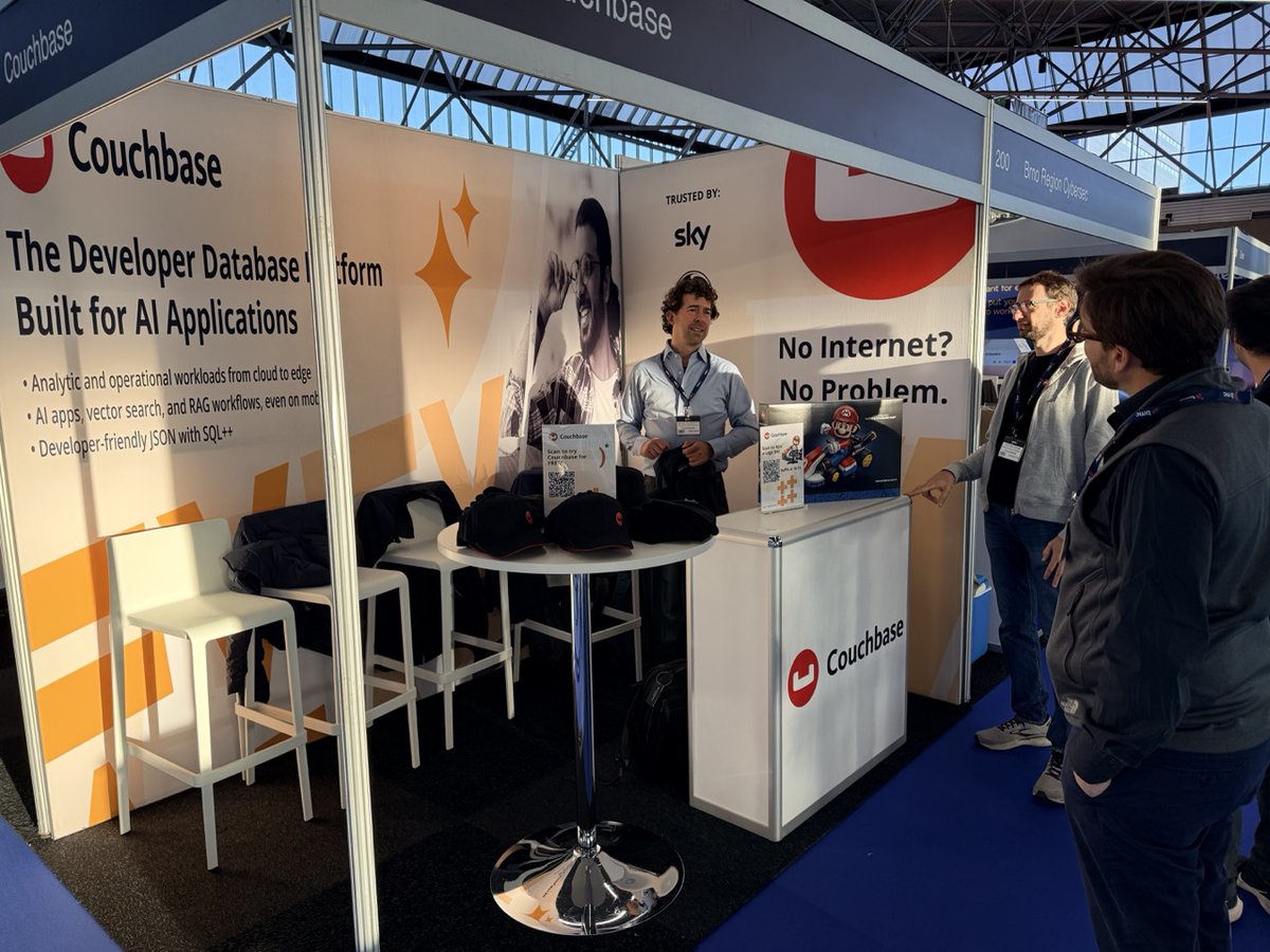 couchbase's tweet image. If you are at #TechExEurope (@TechEx_Event) today and tomorrow (September 24-25) in Amsterdam, drop over to our booth 207 and say hello. Our team is ready to to talk about our industry leading data platform for Edge and AI applications. And you&apos;ll get a chance to win a cool lego…