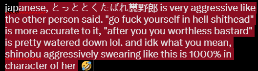 whippersocks's tweet photo. @daniellionsden @jc22780 @mitsushisama it's not edited, that was from the first english translation that was done online as the manga was still coming out. those translations are usually more true to what's being said than "official" published translations are tbh, which is true in this case, as what she said in https://t.co/GlbS1kbBwI