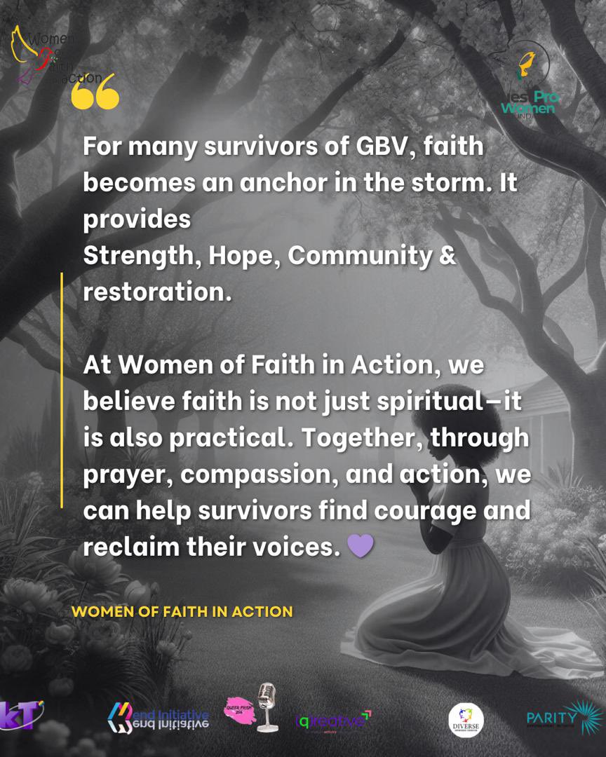 For many survivors of GBV, faith is an anchor in the storm. 🌿
It brings strength, hope, community &amp; restoration.
we believe faith is both spiritual &amp; practical  through prayer, compassion &amp; action, survivors reclaim their voices. 💜#TOSILIKA