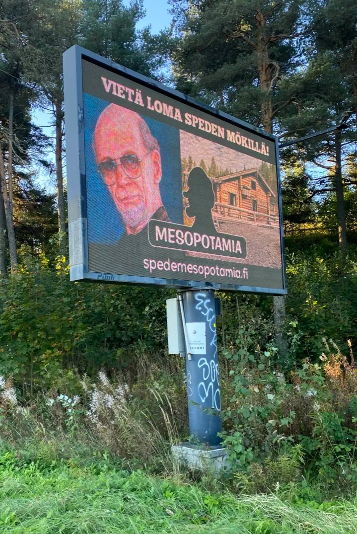 Tiettyä uhkaavuutta tässä mainoksessa.