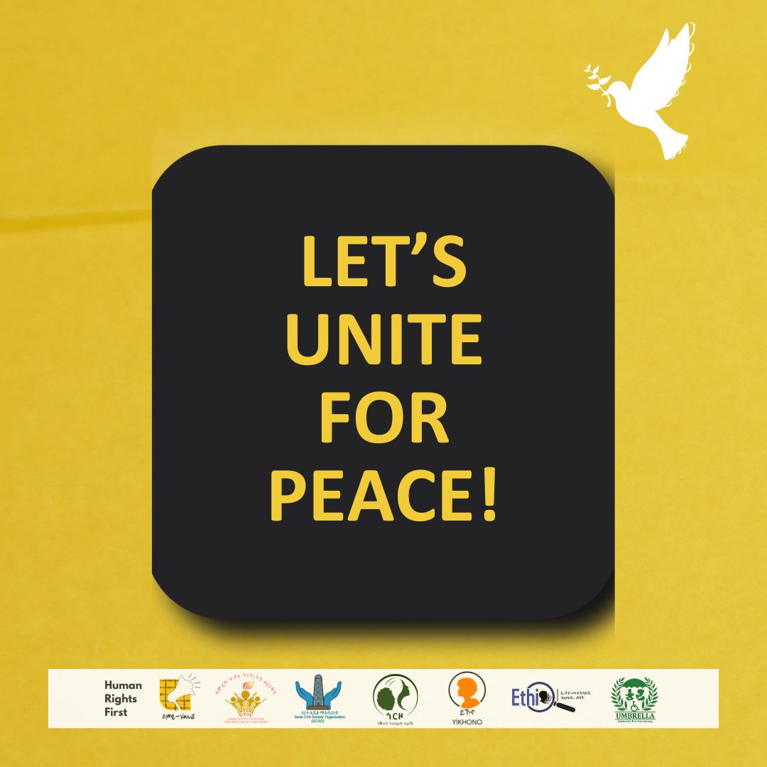 Over months we’ve called for peace through the #PeaceAndDialogueCampaign. Yet conflict is about to escalate, threatening lives, homes &amp; futures.

To the People of Tigray: say no to war, yes to #dialogue.
We urge youth, media, families, parties &amp; leaders—stand united for #peace.