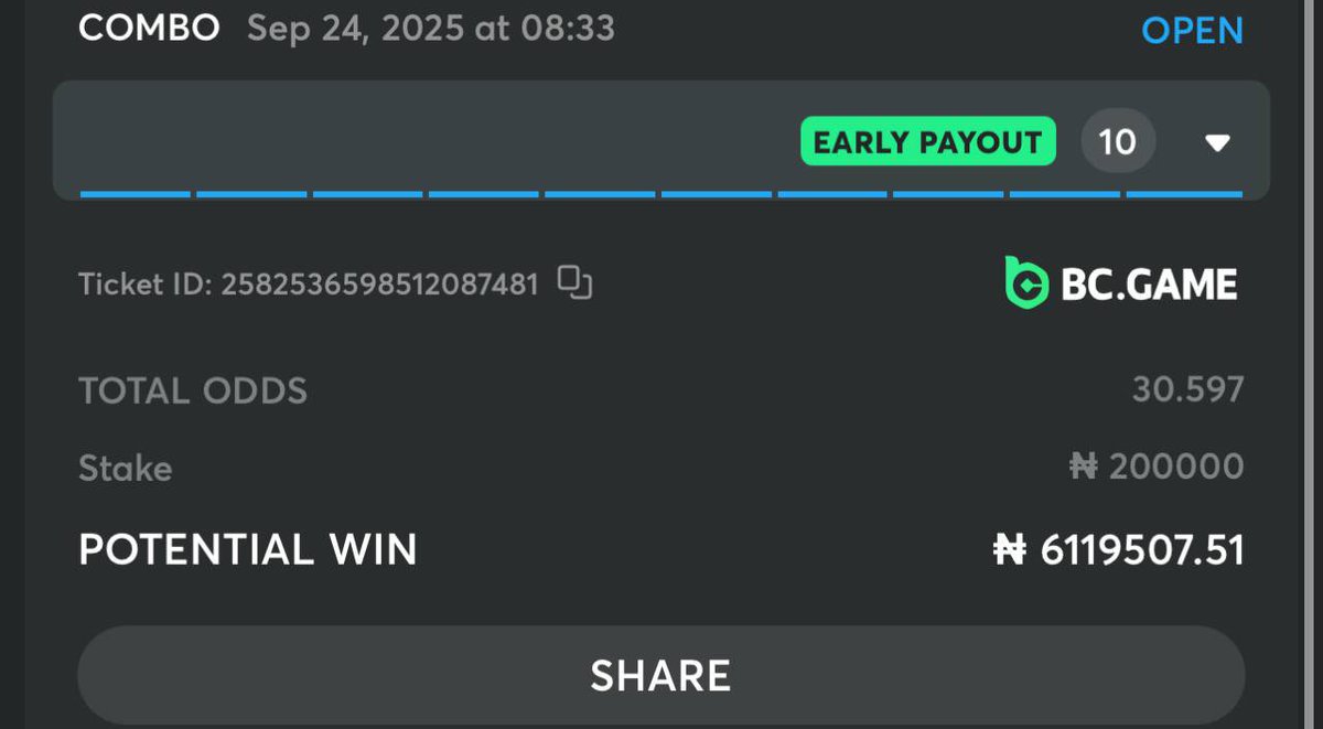 Emmanuel_Tips's tweet image. FA231F0 - 30 ODDS
184DB7A - 5 ODDS

Register here: partnerbcgame.com/vec8e0c0c

CODE INCORRECT? Use this Bcgamebet.ng

STAKE RESPONSIBLY🔞🔞🔞🔞I