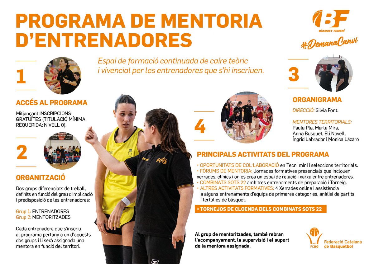 FCBQ (@fcbq) on Twitter photo 🚨 Últims dies per inscriure't al Programa Mentoria d'Entrenadores!
📝 forms.office.com/e/YgqqEg9vJv 
➡️ basquetcatala.cat/noticies/11545 🚨 Últims dies per inscriure't al Programa Mentoria d'Entrenadores!
📝 forms.office.com/e/YgqqEg9vJv 
➡️ basquetcatala.cat/noticies/11545