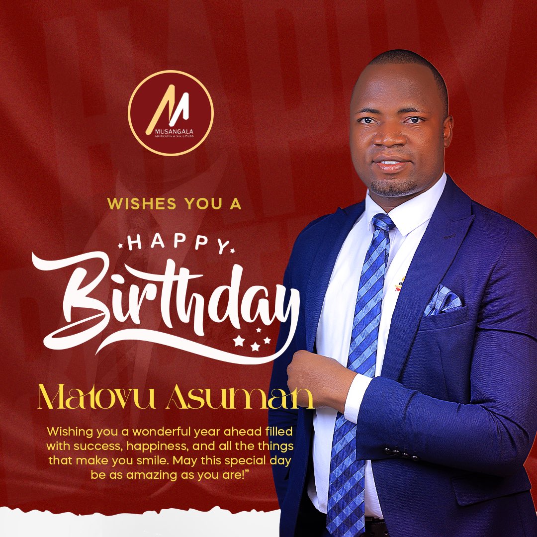 Best wishes to our Head Litigation &amp; ADR <a href="/MatovuAsuman/">Asuman matovu</a> who celebrates his birthday today. 🎂 

May Allah bless &amp; carry you forward 🙏🏿