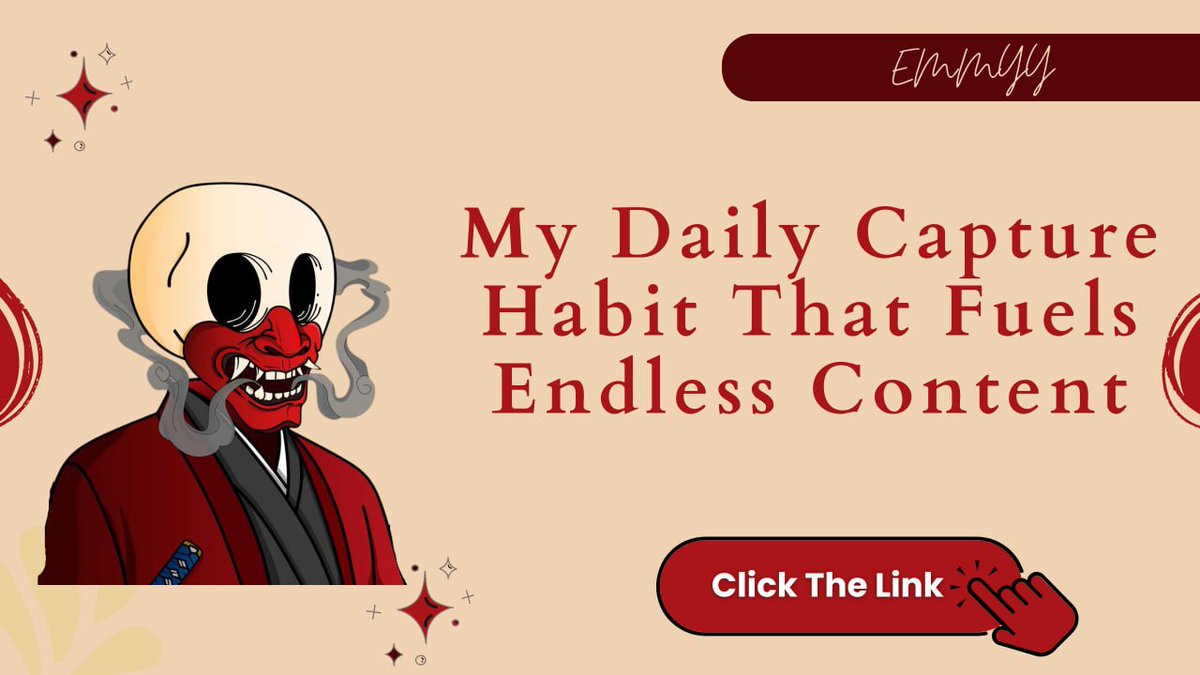 Founders don’t need more ideas.

You need a system to keep them alive.

I wrote a newsletter on how I built a simple daily capture habit that fuels endless content (and even million-naira ideas).

Here’s how it works works 👇👇