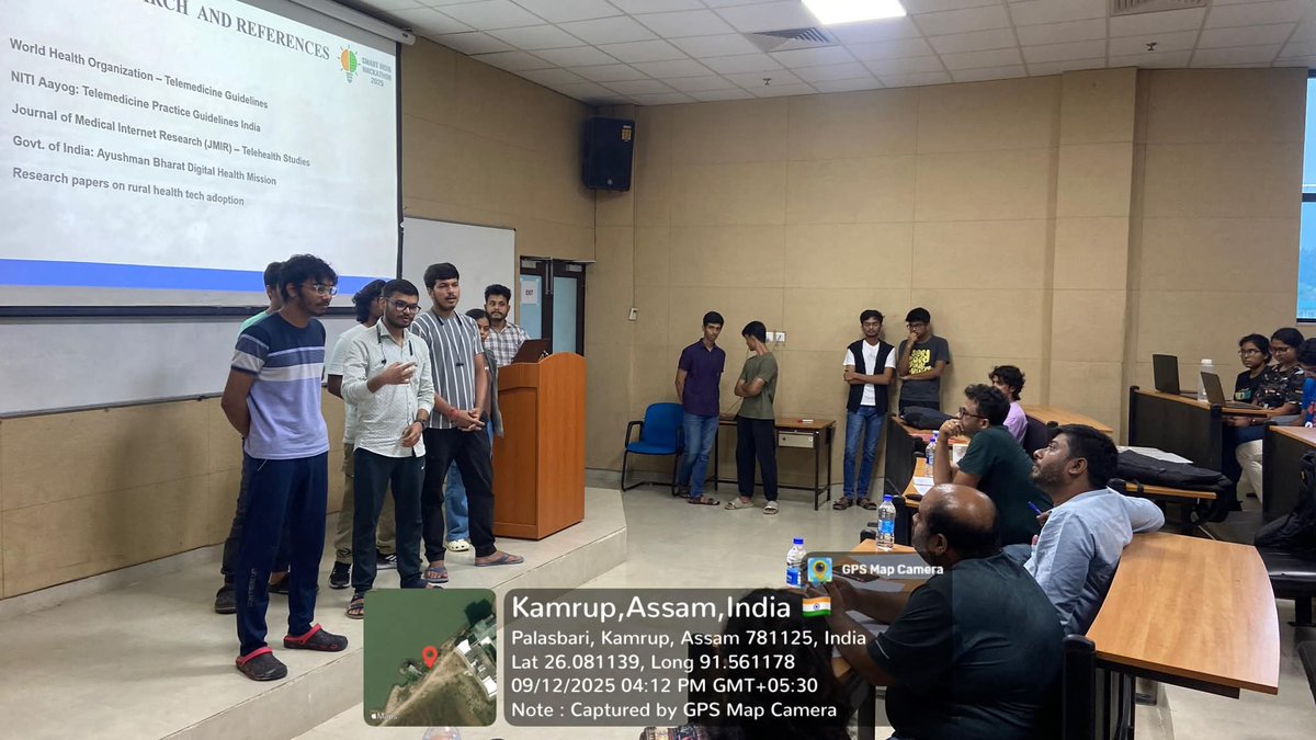 As a part of the Smart India Hackathon (SIH) 2025 of the Ministry of Education, Government of India, the Innovation and Entrepreneurship (I&amp;E) Cell under the aegis of IIIT Guwahati organised the internal idea presentation competition on 12th of September 2025.
#sih2025