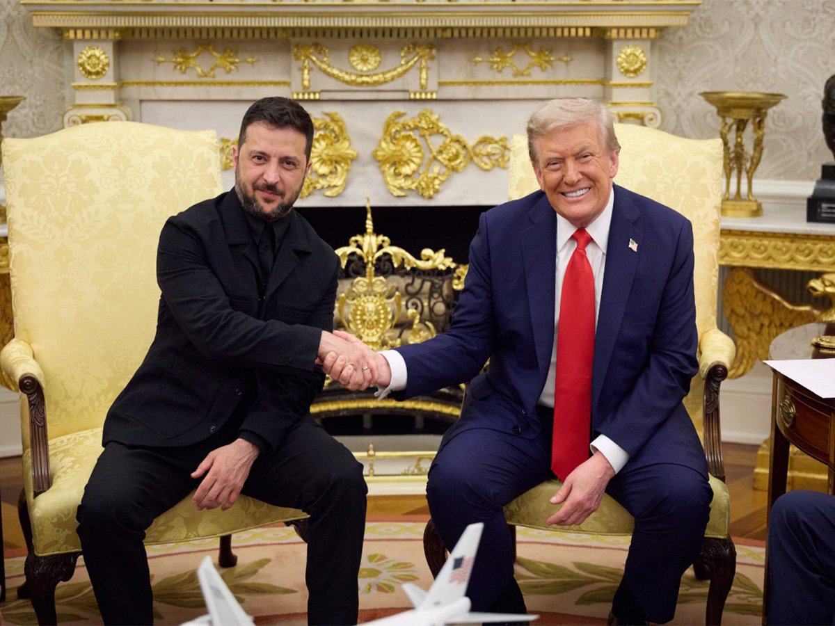 ani_digital's tweet photo. Trump believes Ukraine will be back to its "original form" with EU, NATO support after meeting with Zelenskyy
Read @ANI Story |
https://t.co/ens91LuMJp
#Trump #Ukraine #originalform #EU #NATO #Zelenskyy #Borders #Russia https://t.co/dbpkcY3K3m