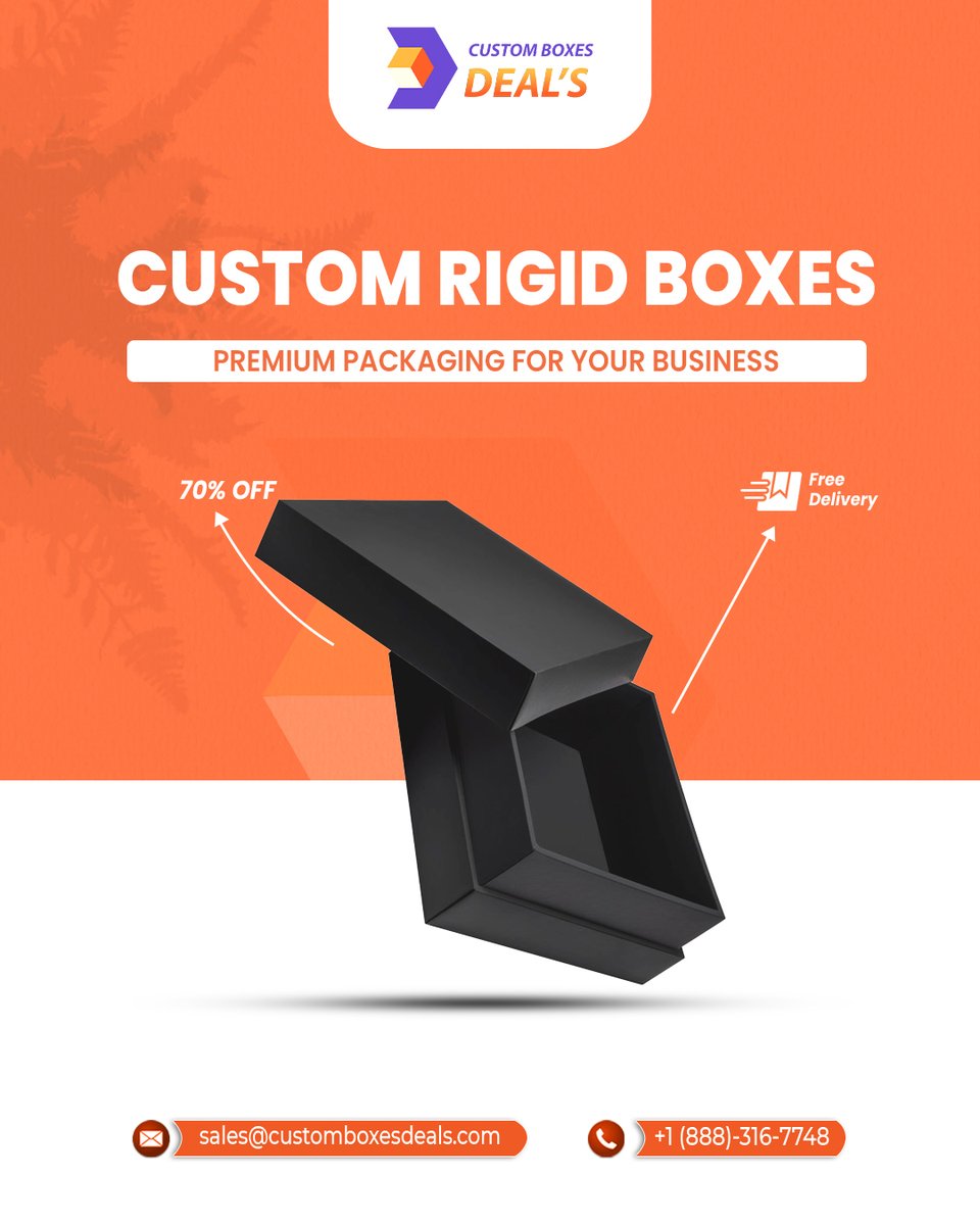 customboxesdeal's tweet image. 𝙋𝙧𝙚𝙢𝙞𝙪𝙢 𝘾𝙪𝙨𝙩𝙤𝙢 𝙍𝙞𝙜𝙞𝙙 𝘽𝙤𝙭𝙚𝙨 𝙛𝙤𝙧 𝙔𝙤𝙪𝙧 𝘽𝙧𝙖𝙣𝙙 ✅ customboxesdeals.com/custom-rigid-b…
📧 sales@customboxesdeals.com
📞 Toll-Free: 1-888-316-7748
.
.
.
#CustomPastryBoxes #BakeryPackaging #BulkBakeryBoxes #PrintedBoxes #PackagingSolutions #customboxesdeals