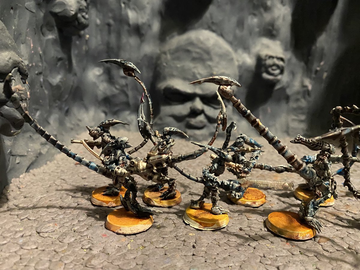 Daleksares32192's tweet photo. Pseudomorphs scratch builds inspired by Xenomorphs
#fantasydiorama #elegoo #villanyink #warzonemutantchronicles #weirdpunk #grimbright #xenosrampant #theweald #grimdarkcompendium #somethingsarebestleftforgotten #iwanttoknow #hotinthehive #dirtydownrust #folkhammer #forbiddenpsalm https://t.co/TylQdBf5cQ