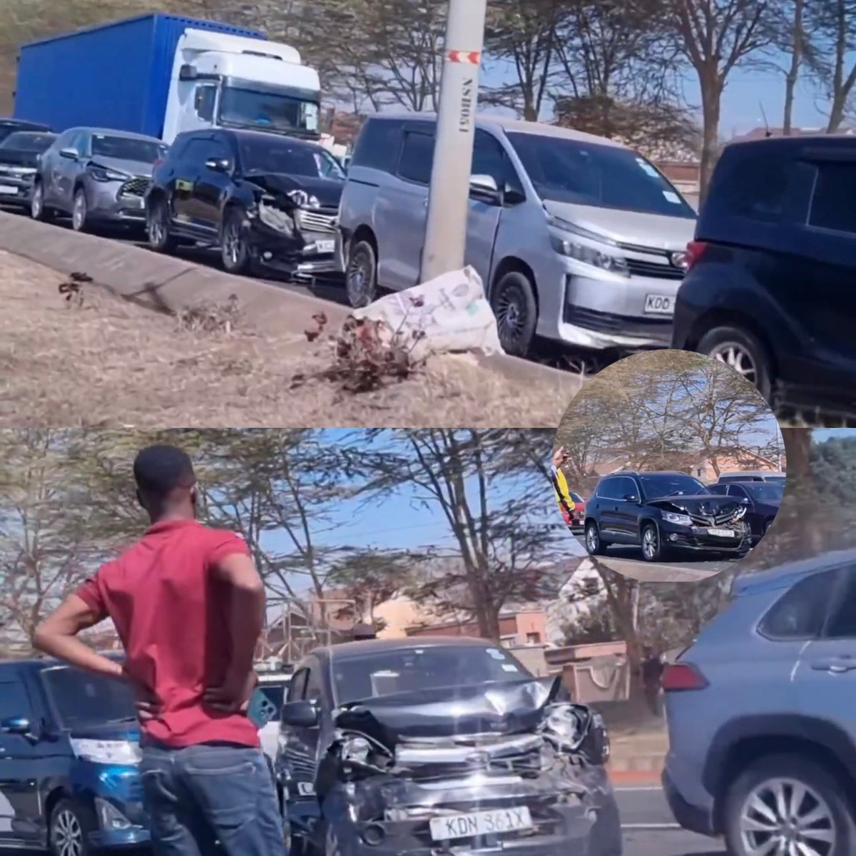 A series of more than 7 vehicles involved in an accident at Southern bypass for tailgating
