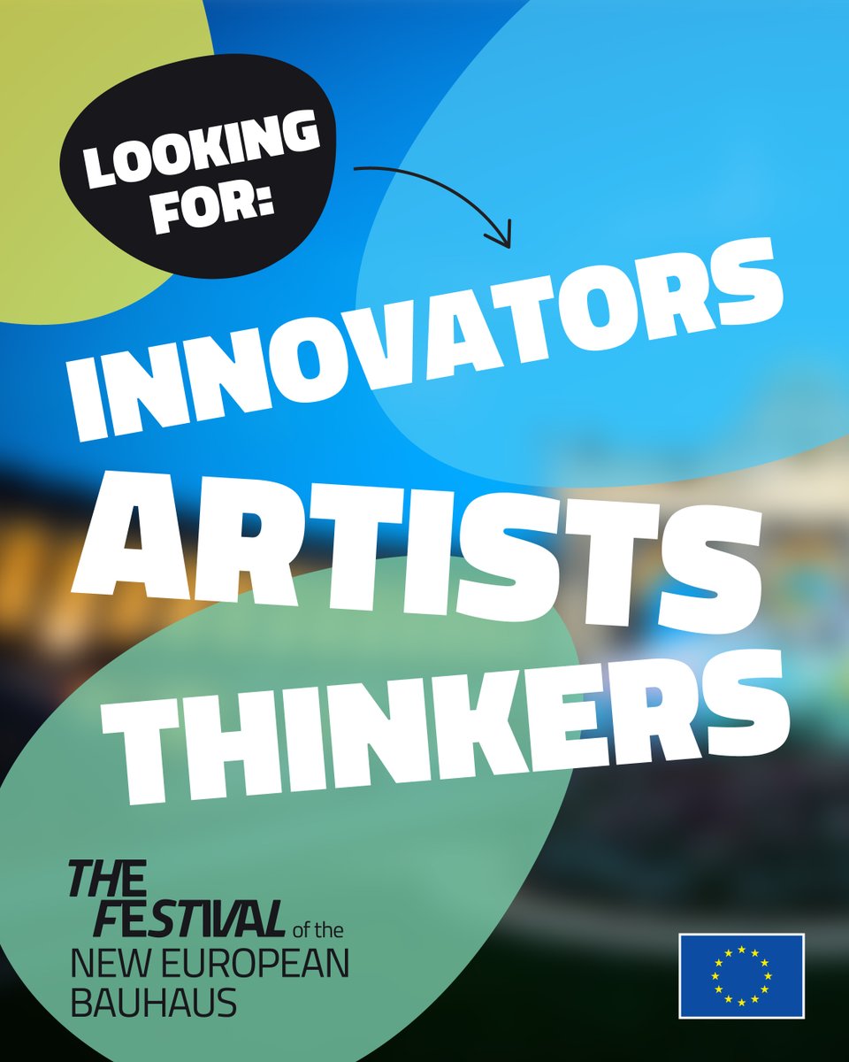 The Festival of the #NewEuropeanBauhaus is back!

📆 9–13 June 2026, Brussels

Submit your innovative or creative project to one of the open calls. Enjoy five days of networking, showcase your work, and be part of a truly international celebration!

👉 europa.eu/!wQ6BmQ