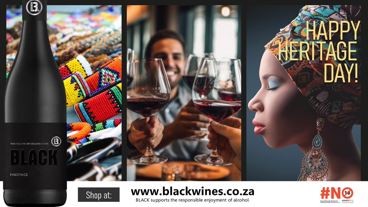 𝗛𝗔𝗣𝗣𝗬 𝗛𝗘𝗥𝗜𝗧𝗔𝗚𝗘 𝗗𝗔𝗬 𝗦𝗢𝗨𝗧𝗛 𝗔𝗙𝗥𝗜𝗖𝗔! 
Order any BLACK wines at blackwines.co.za
#BlackWines #Pinotage #HeritageDay #SouthAfrica