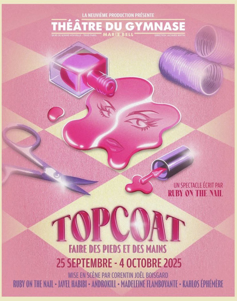 rubyonthedaily's tweet photo. don't forget to check out topcoat! ruby's show she herself wrote!!! in théâtre du gymnase !! from sep 25-oct 4th!!! have fun and appreciate ruby and this crazy good cast!!! https://t.co/YYgSlP8vnJ