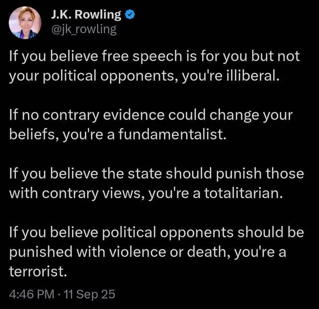 JK Rowling gets it.