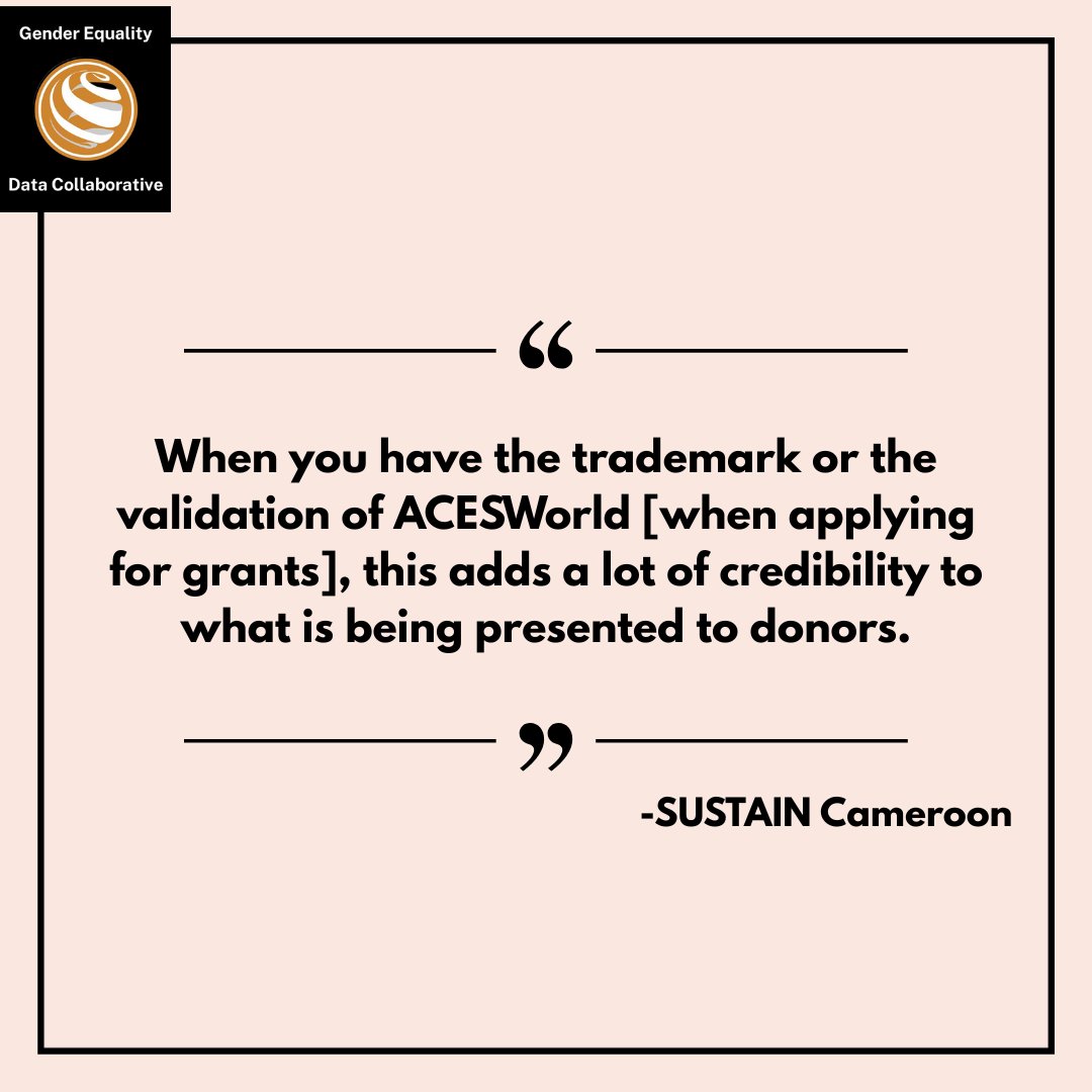 AcesWorld4All's tweet photo. Helping organizations like #SUSTAINCameroon build capacity, access tools, & capture evidence to secure funding is just one more benefit of small, community-based organizations working together to tackle big issues like VAWG. #StrongerTogether #GEDC
@GirlsOpportunityAlliance https://t.co/ARFN3lxQso