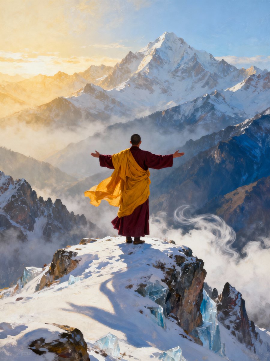 PromptSin's tweet photo. Conquer your peaks — the view is worth the climb. 🚩✨ #MountainMindset #HimalayanAdventure https://t.co/xqDYK0uBgh