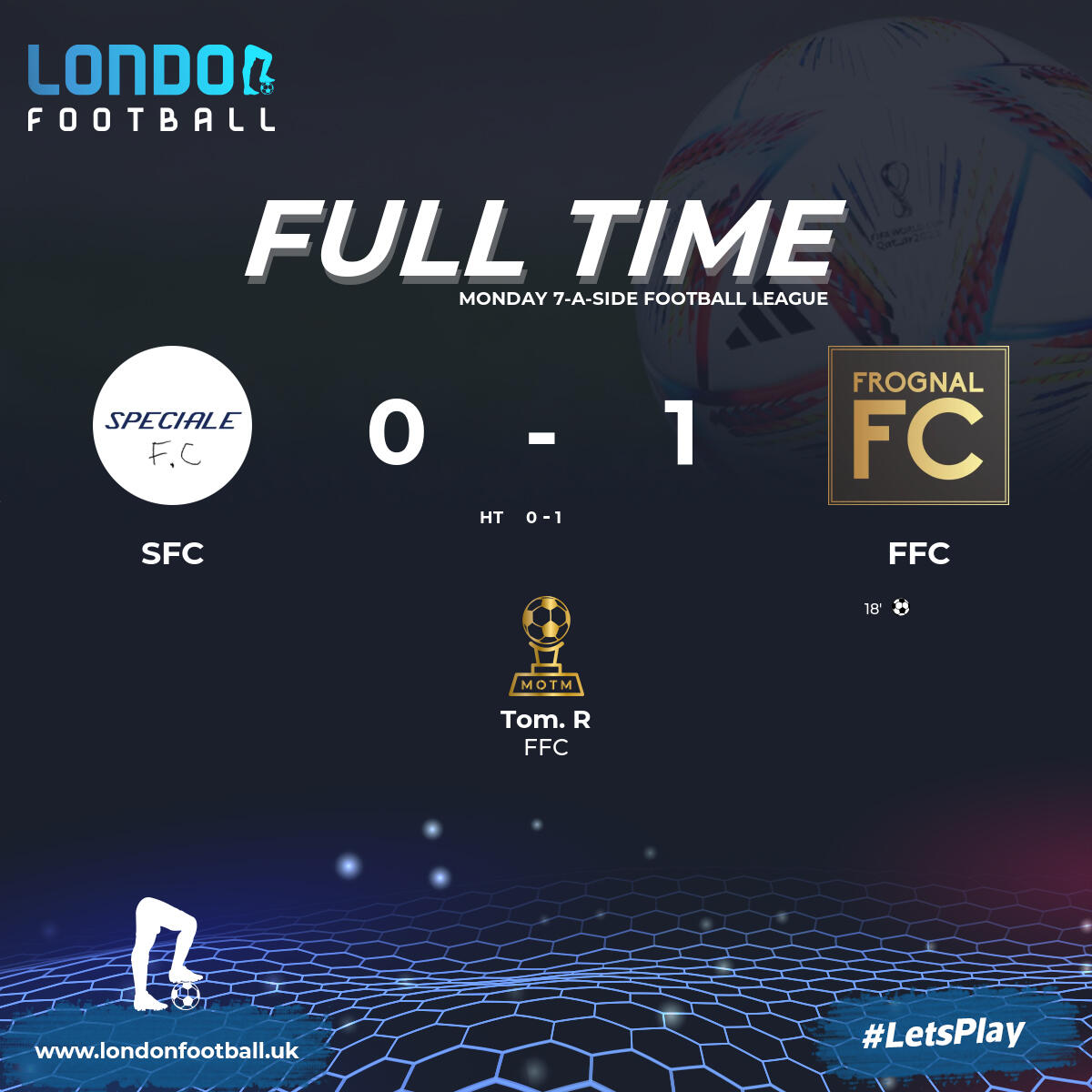 LondonFootballs's tweet image. Dream Town FC - Yan F - Stroke City FC - X Eleven - Frognal FC - Champagne Super Rovers - Speciale FC - Monday 7-a-side Football League - #7aside #footballresults #midweekfootball #grassrootsfootball #footballcommunity #londonfootball #amateurrfootball #footballlife #footballlove