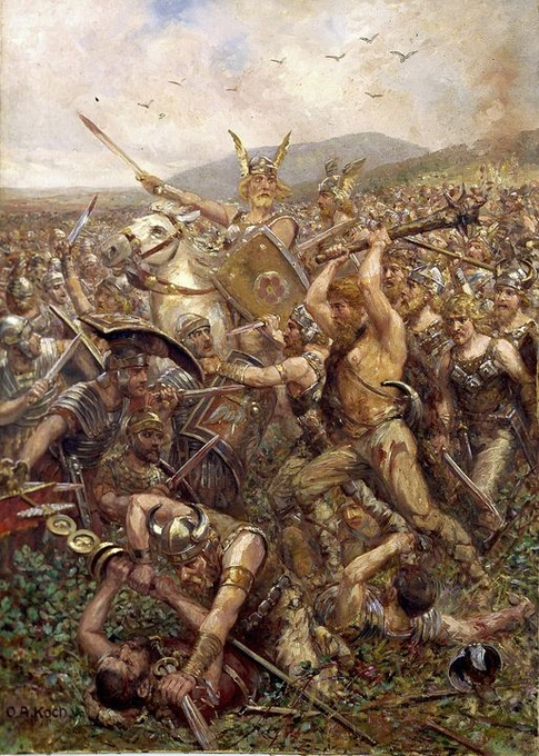 ustonymc (@ustonymc) on Twitter photo Slaughter
Battle of Teutoburg Forest
9 AD
The Roman Empire suffers a crushing defeat losing three Roman Legions (15,000 men) and the Rhine River is established as the border between the empire and the Barbarians for the next 400 years. Slaughter
Battle of Teutoburg Forest
9 AD
The Roman Empire suffers a crushing defeat losing three Roman Legions (15,000 men) and the Rhine River is established as the border between the empire and the Barbarians for the next 400 years.