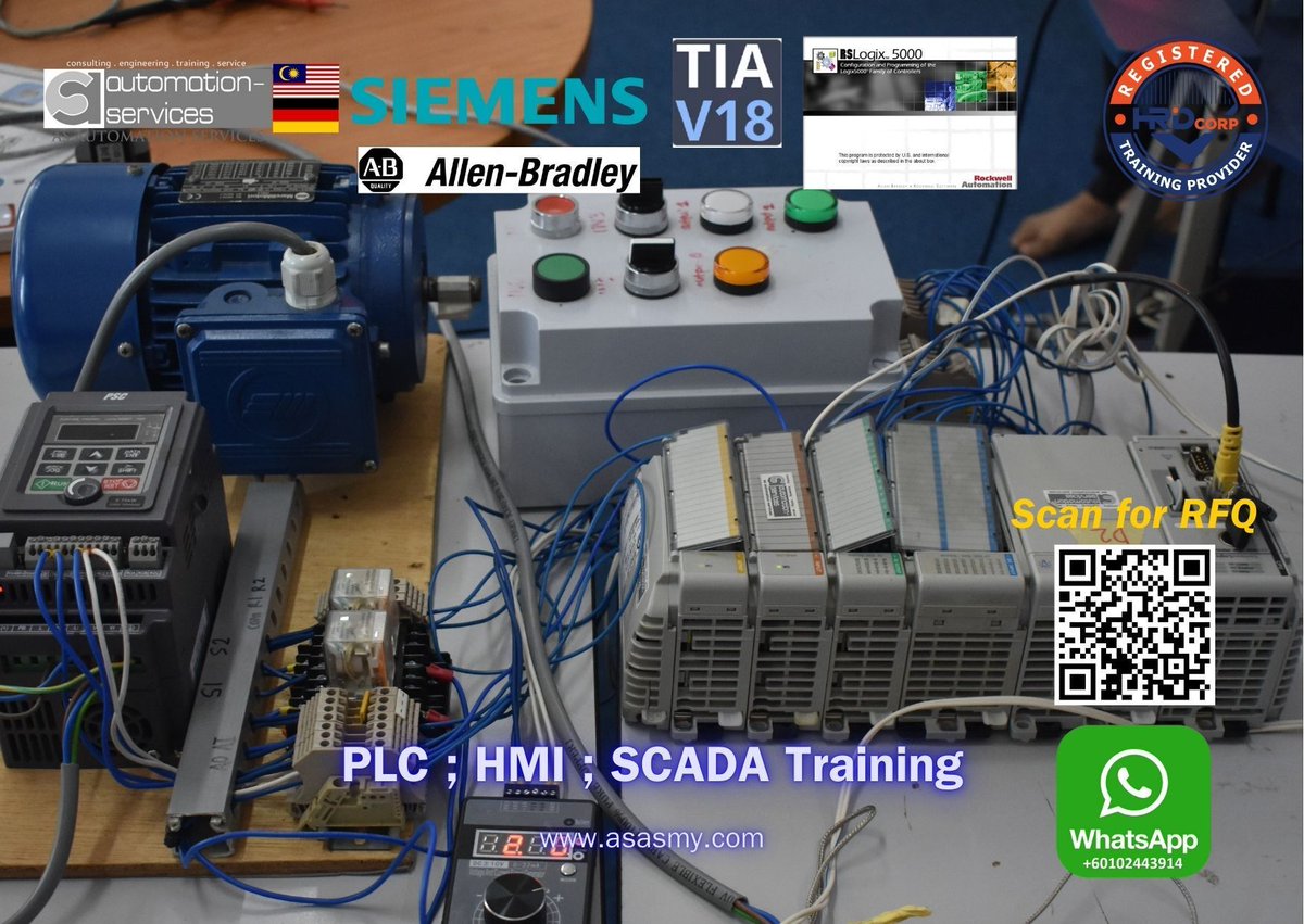 Need #RealPLCTraining? We covered #SinamicsG120, #KTP400HMI, #TIA18, and full wiring during our Siemens &amp; AB session. 10 days of #EngineeringTraining, claimable via #HRDCorp. Get RFQ: asasmy.com/request-quotat…