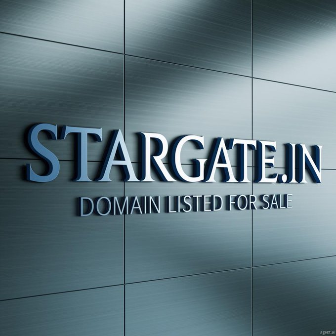 DomainFQ's tweet image. .
Domain Name Listed for Sale

Stargate.in

#Stargate #india #business #success #dotin #wealth #money #finance #crypto #trading #ai #domain #web3 #stocks #investing #marketing #branding #StargateProject #startup #hustle #goals #dreams #freedom #luxury #lifestyle…