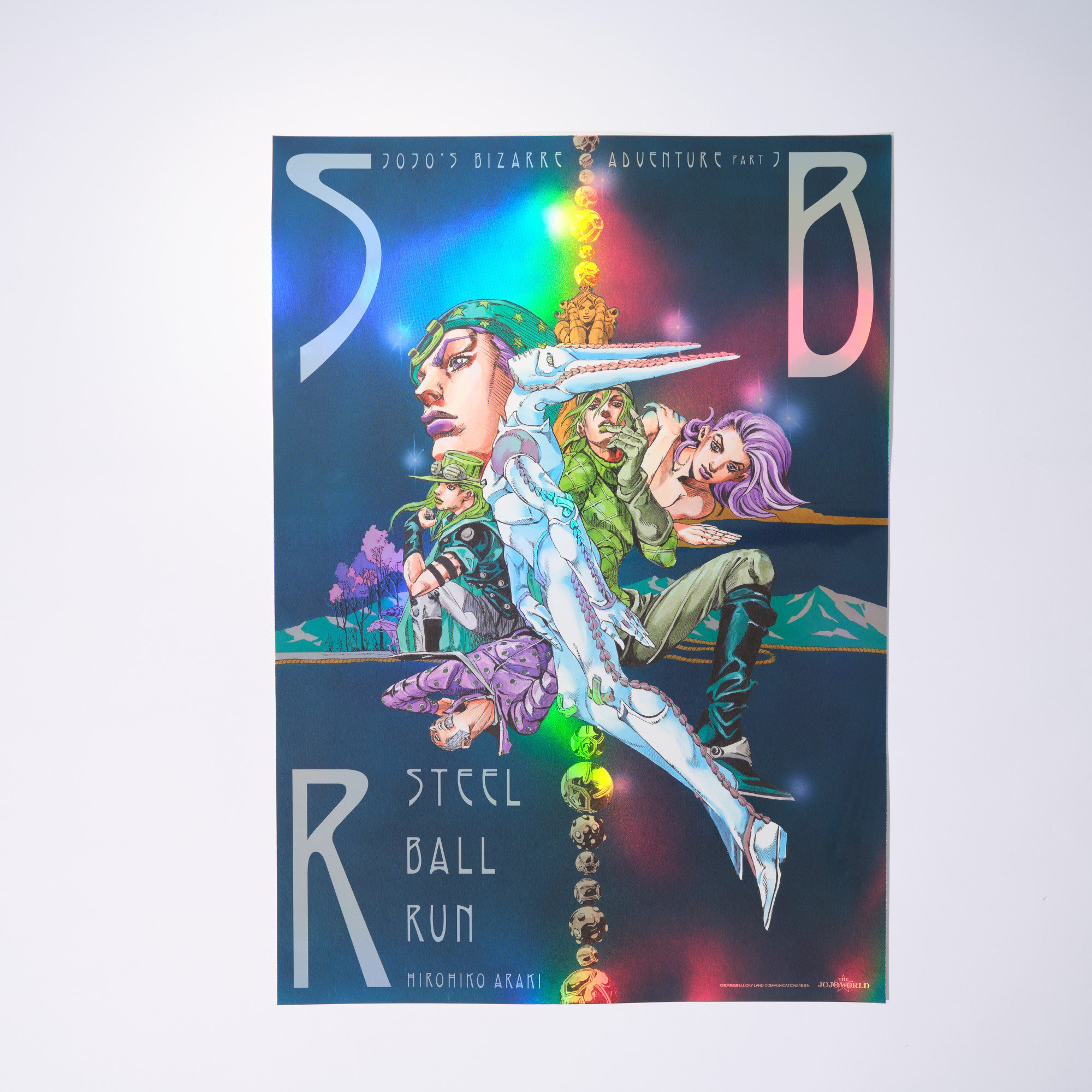 ジョジョワールド3 ポスター　バラ売り専用 ジョジョワールド THE JOJO WORLD B3オーロラポスター 3部