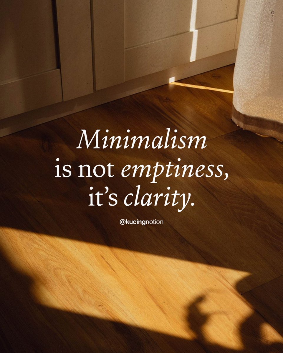kucingnotion's tweet image. it’s focus, peace, and intention. 🌿
_
#HIdupSederhana #Mindfulness #lyfewithless
