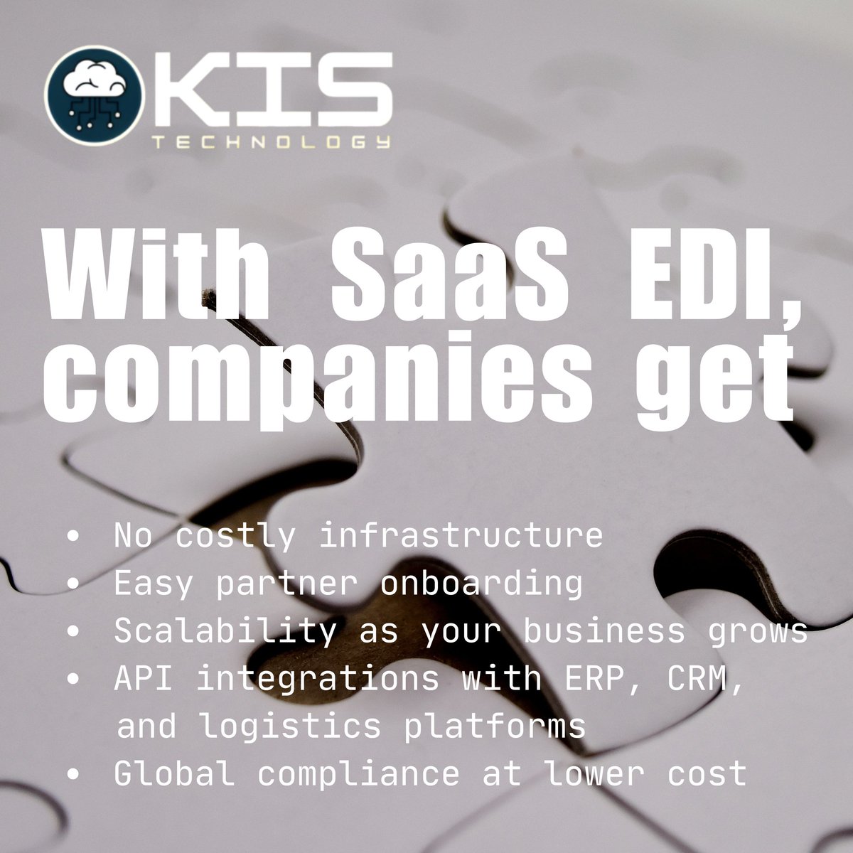 technologykis's tweet image. From clunky legacy systems to the cloud ☁️ – SaaS-based EDI is transforming how businesses exchange data in 2025.
✅ Scalable
✅ Cost-effective
✅ Fast partner onboarding
It’s plug-and-play B2B communication for the modern world 🚀
#EDI #SaaS #CloudSolutions #B2BIntegration