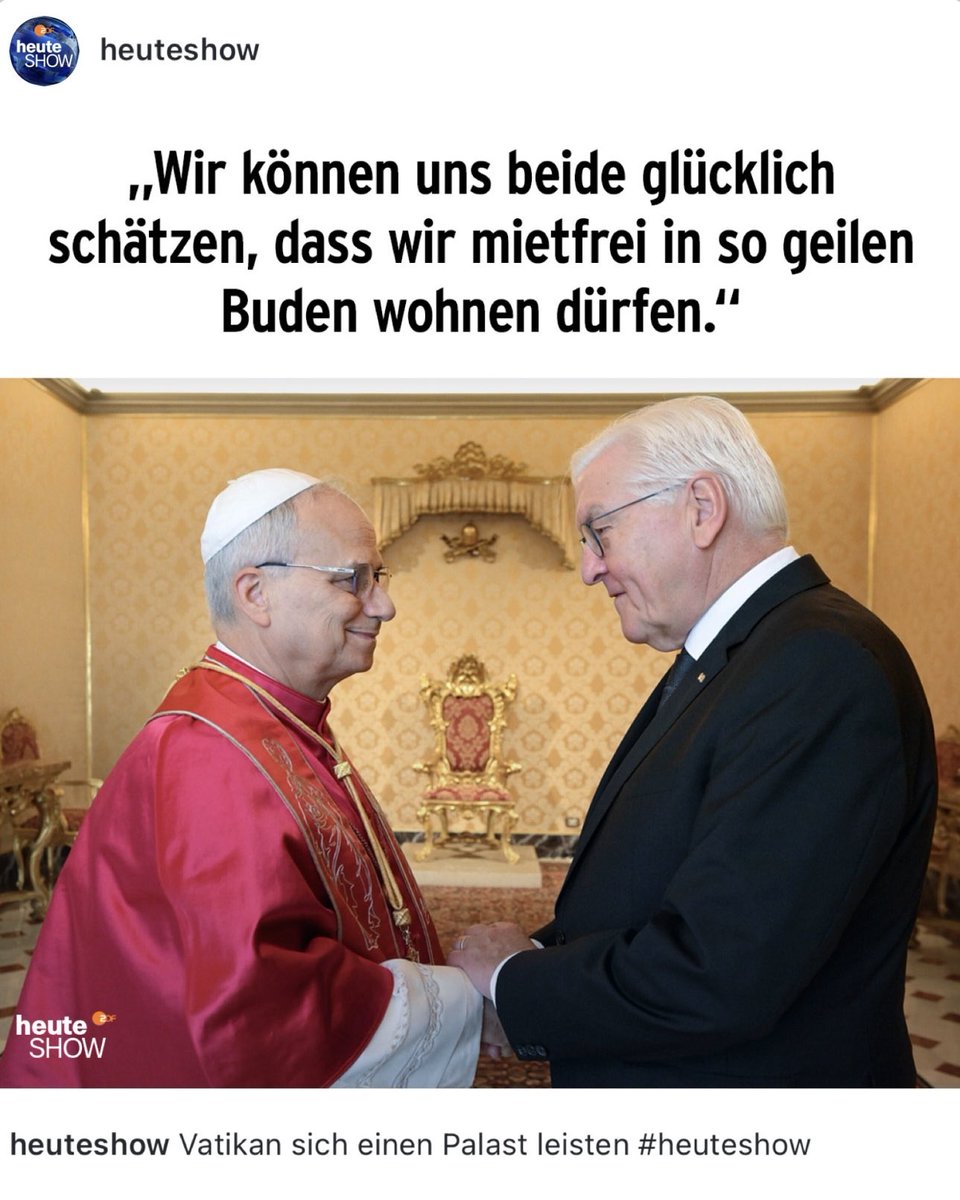 Vatikan sich einen Palast leisten #heuteshow