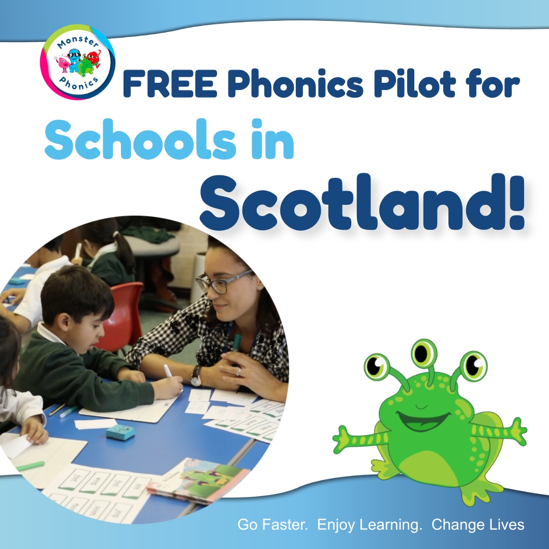 Feed preview
🚀 Transform Reading in Your School , Join the Free Scotland Pilot 🚀
This Autumn term, schools across Scotland have the chance to trial Monster Phonics at no cost. Fully aligned with the Curriculum for Excellence, our award-winning programme is proven to build