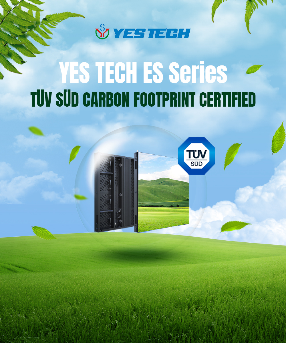 YESTECH_LED's tweet image. The YES TECH ES Series is now TÜV SÜD Carbon Footprint Certified! This recognition reflects our commitment to greener, more sustainable LED display solutions.
From naked-eye 3D screens for city landmarks, to scoreboards for the game, and the mobile billboard for live broadcasts.