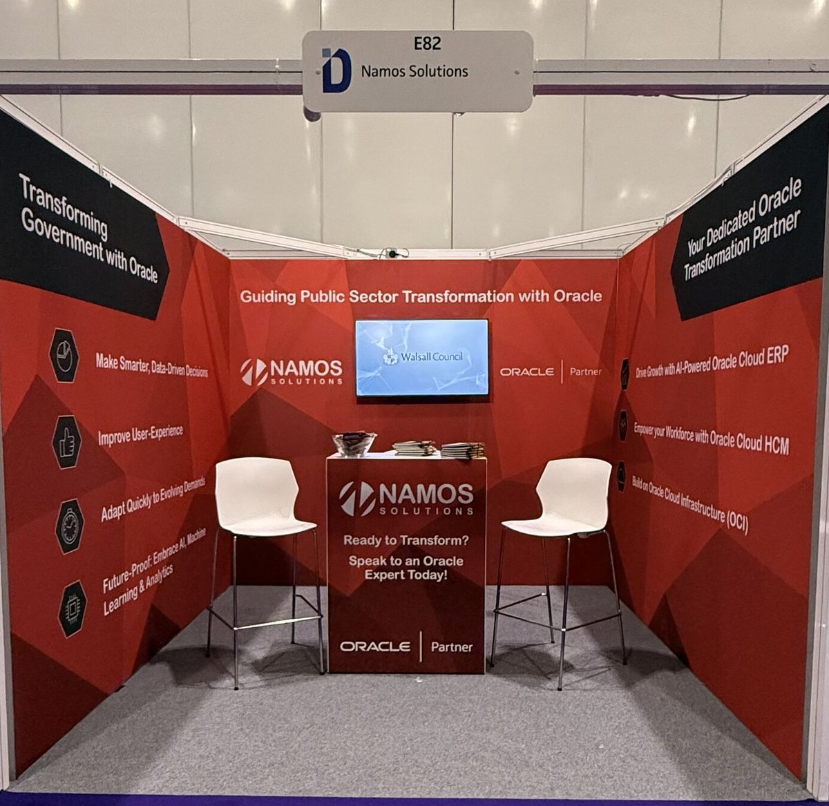 #TeamNamos is all set up at #DigiGovExpo 2025. Come find us on Stand E82 and say hello! 👋

#Oracle #govtech