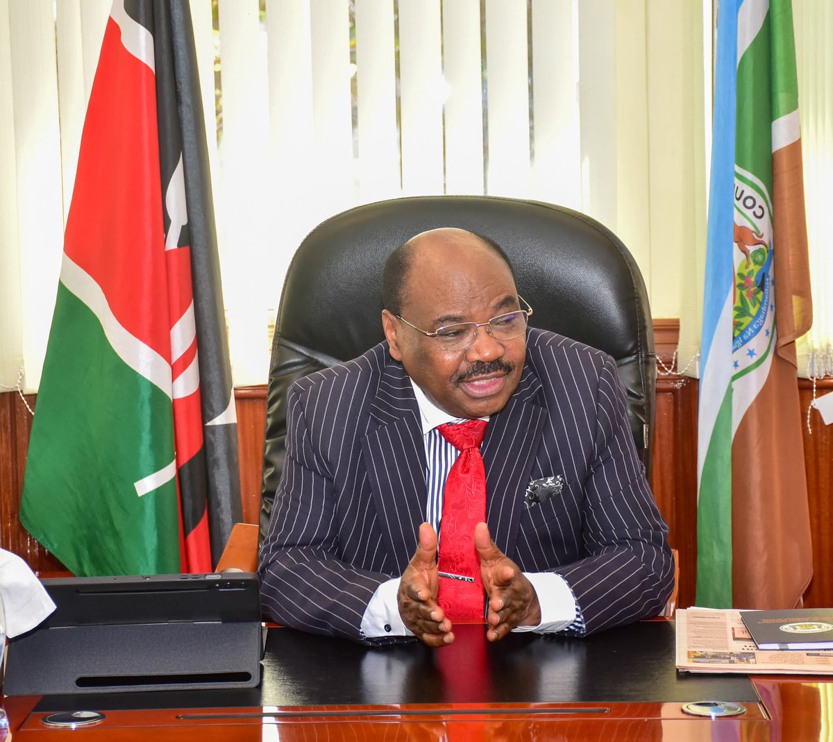 I had the honour of hosting Dr. Mary Njaramba and Dr. Duncan Kihoro from the Margaret James 1:27 Foundation in my office.

Their visit was to acknowledge the County Govt for the support extended to widows and orphans, including the launching of the Nyeri Widows Sacco.